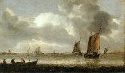 Abraham van Beijeren Silver Seascape oil